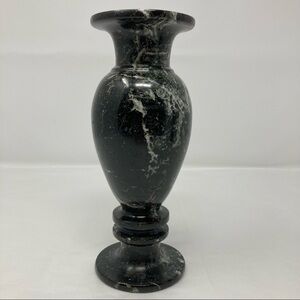 Hand-carved alabaster vase/candle stick holder